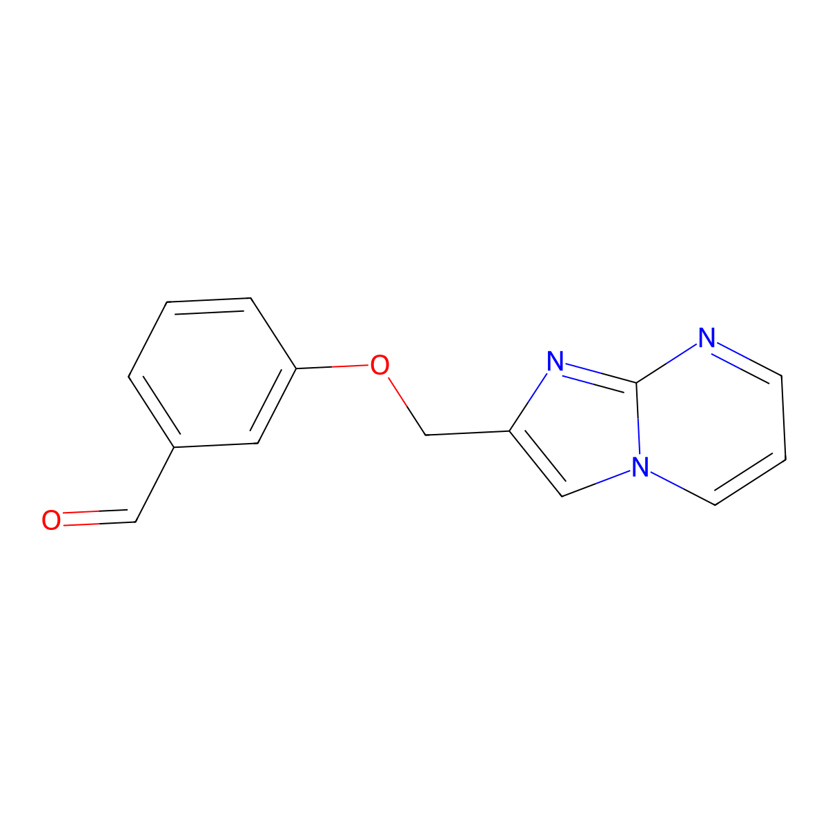 3-(Imidazo[1,2-a]pyrimidin-2-ylmethoxy)benzaldehyde molecular structure, CAS 446280-63-3