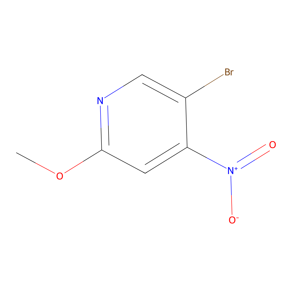 5-Bromo-2-methoxy-4-nitropyridine molecular structure, CAS 446284-18-0