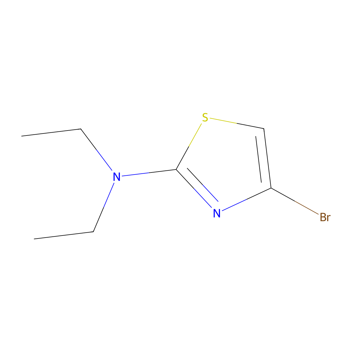 4-Bromo-N,N-diethylthiazol-2-amine molecular structure, CAS 446286-59-5