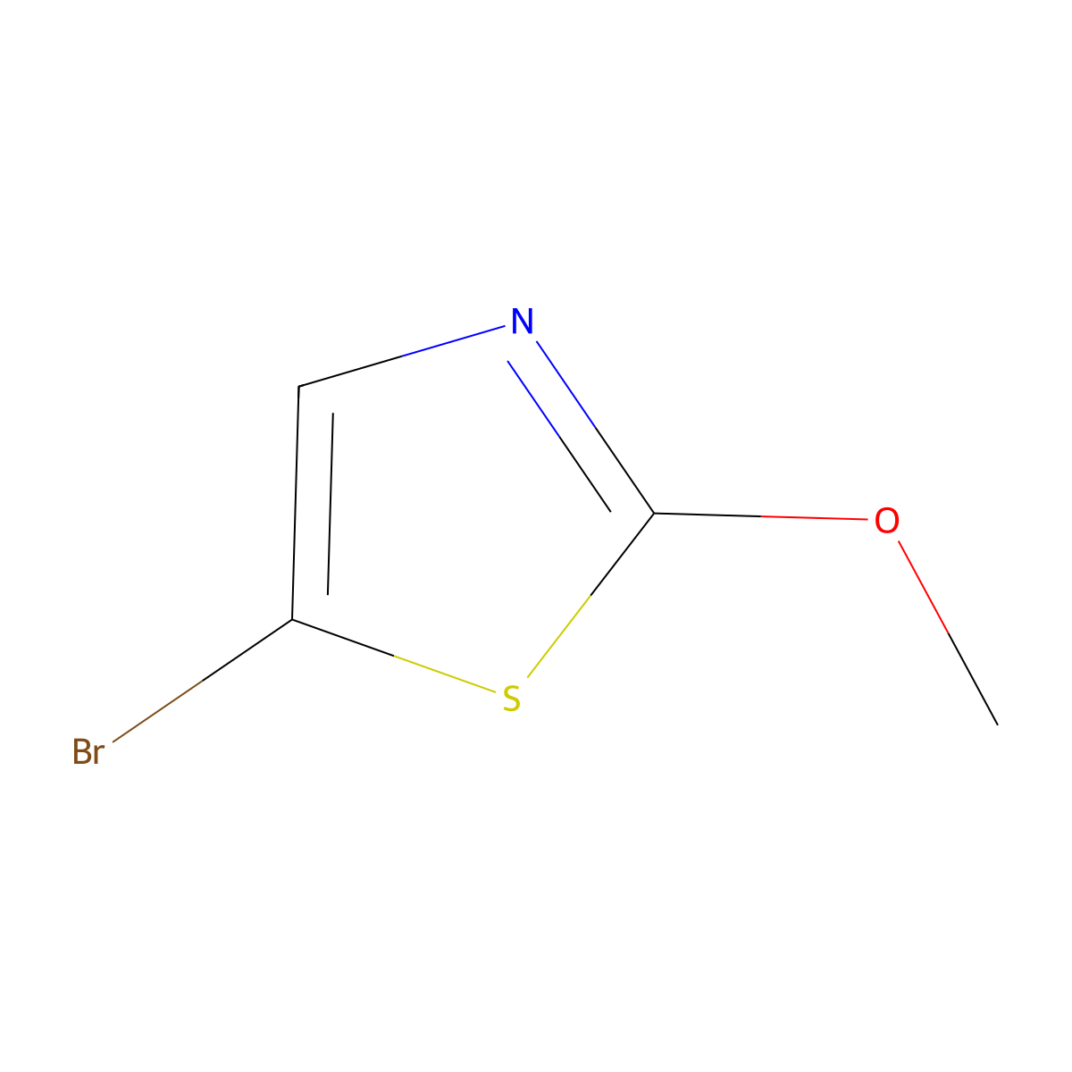 5-Bromo-2-methoxy-1,3-thiazole molecular structure, CAS 446287-05-4