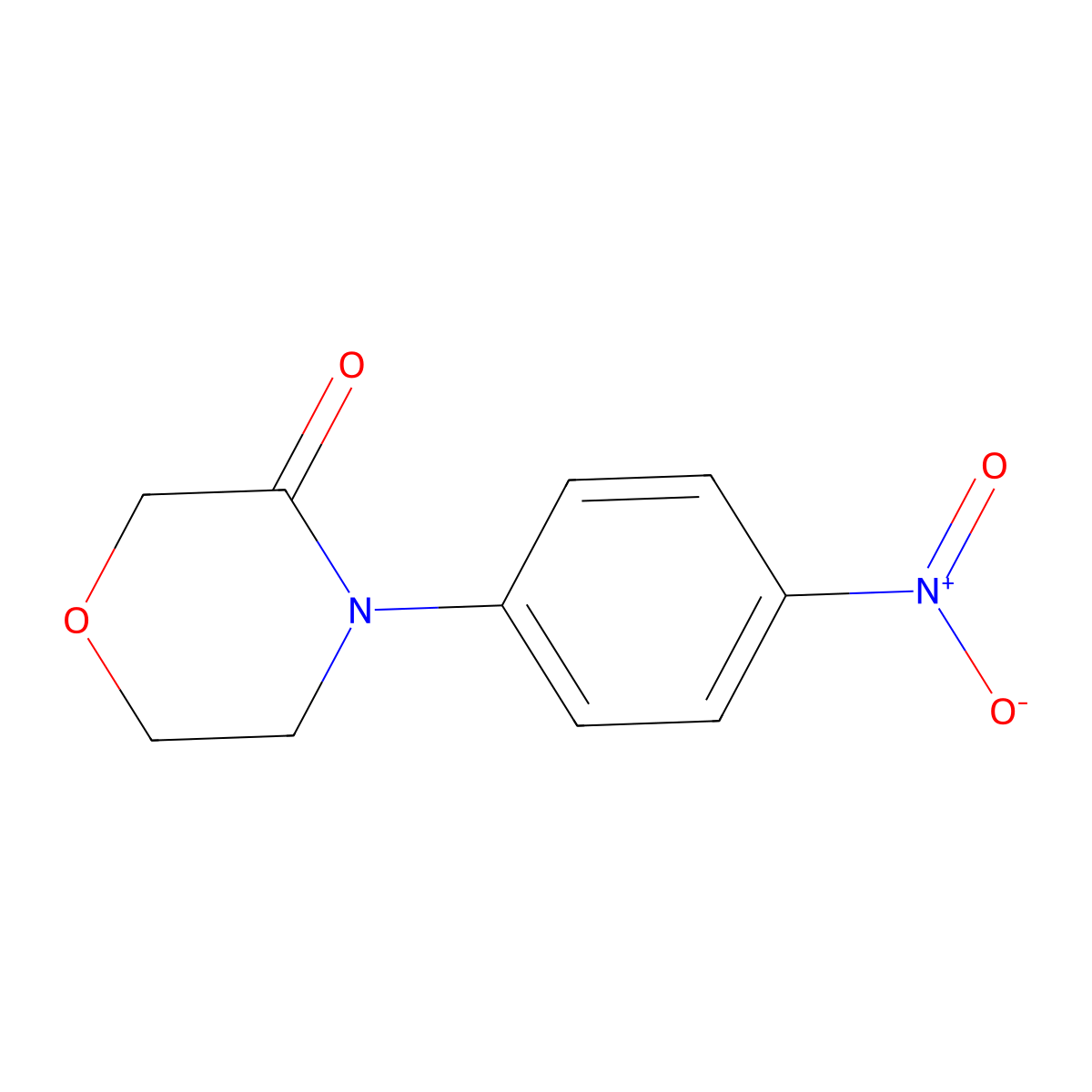 4-(4-Nitrophenyl)-morpholin-3-ON molecular structure, CAS 446292-04-2