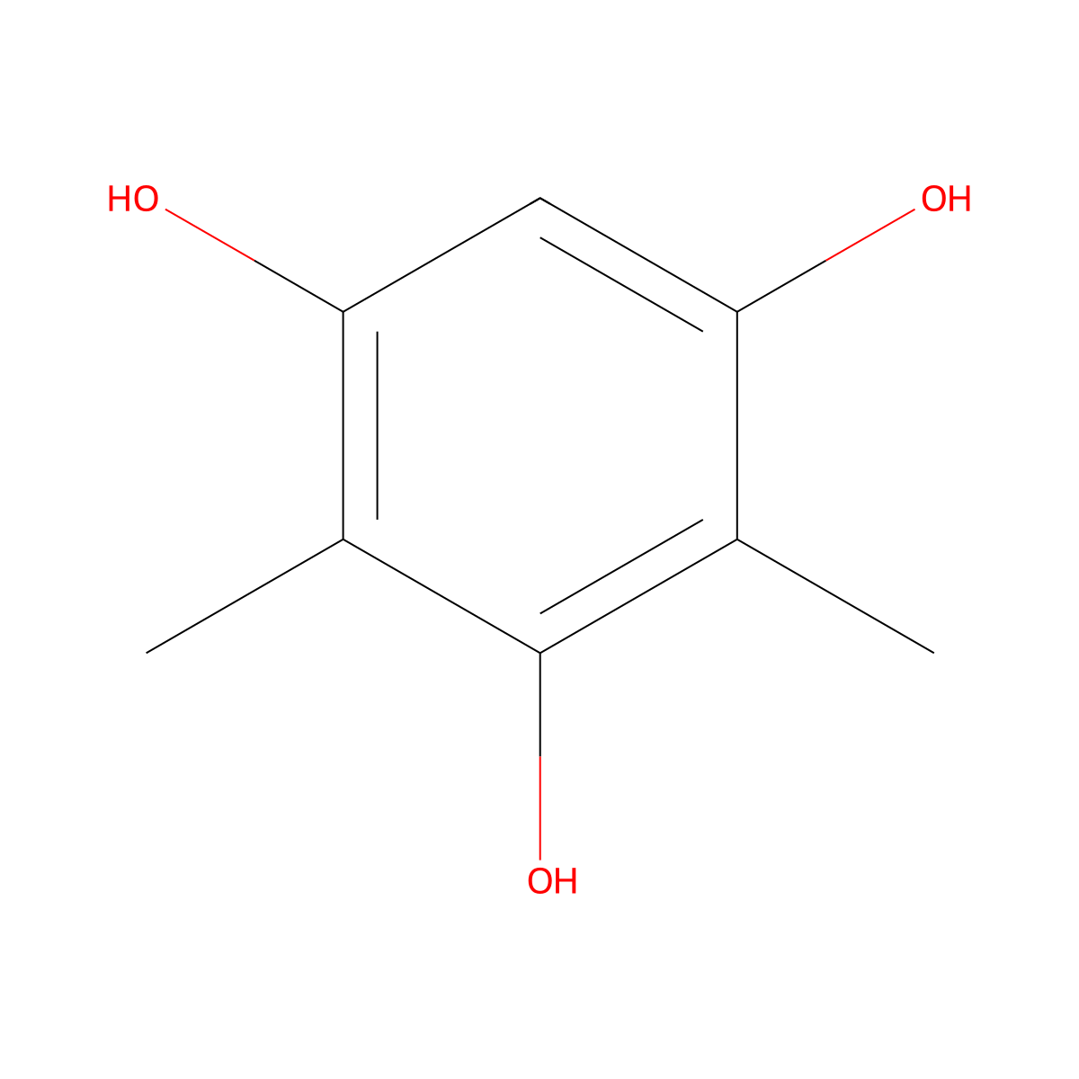 2,4-Dimethyl-1,3,5-benzenetriol molecular structure, CAS 4463-02-9