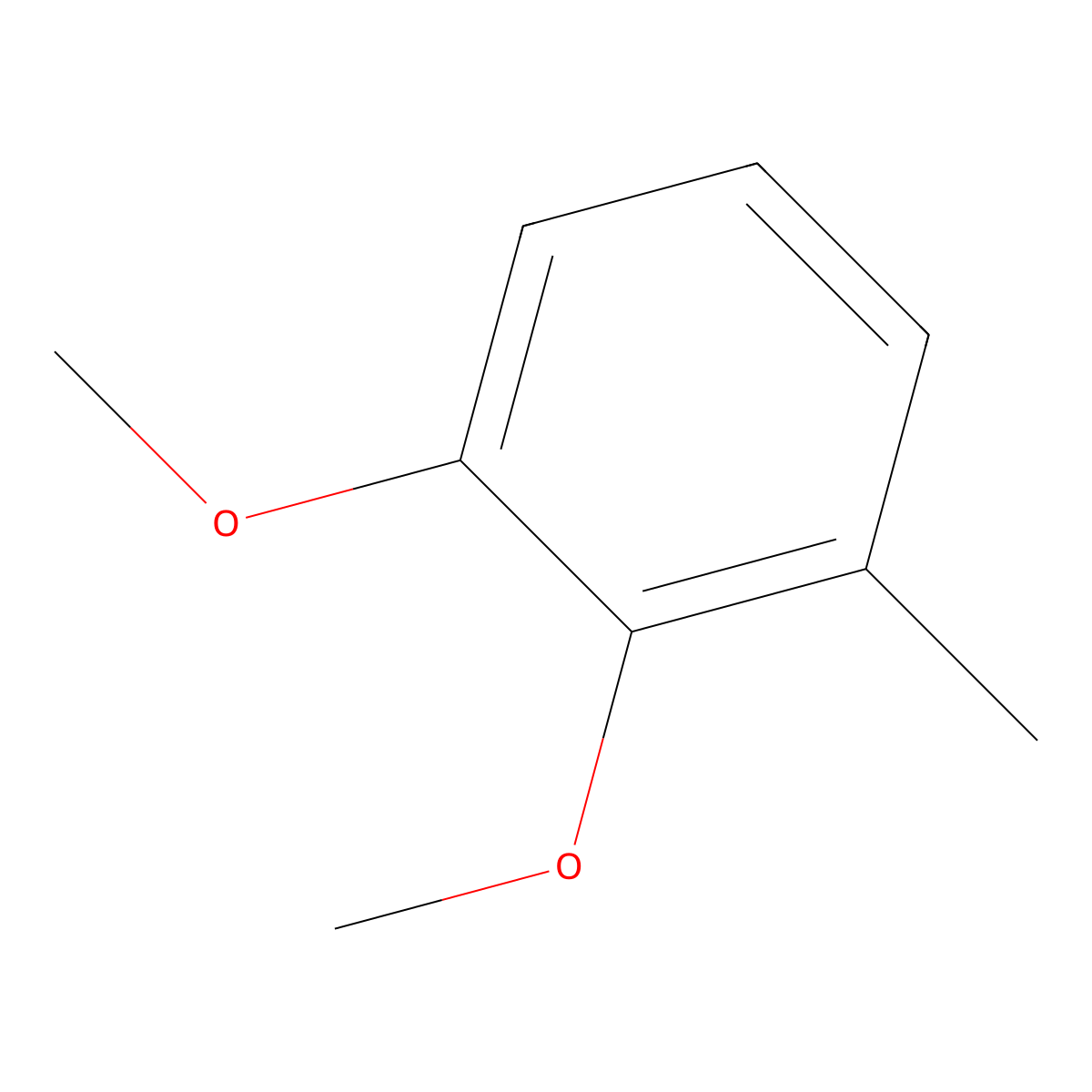 3-Methylveratrole molecular structure, CAS 4463-33-6