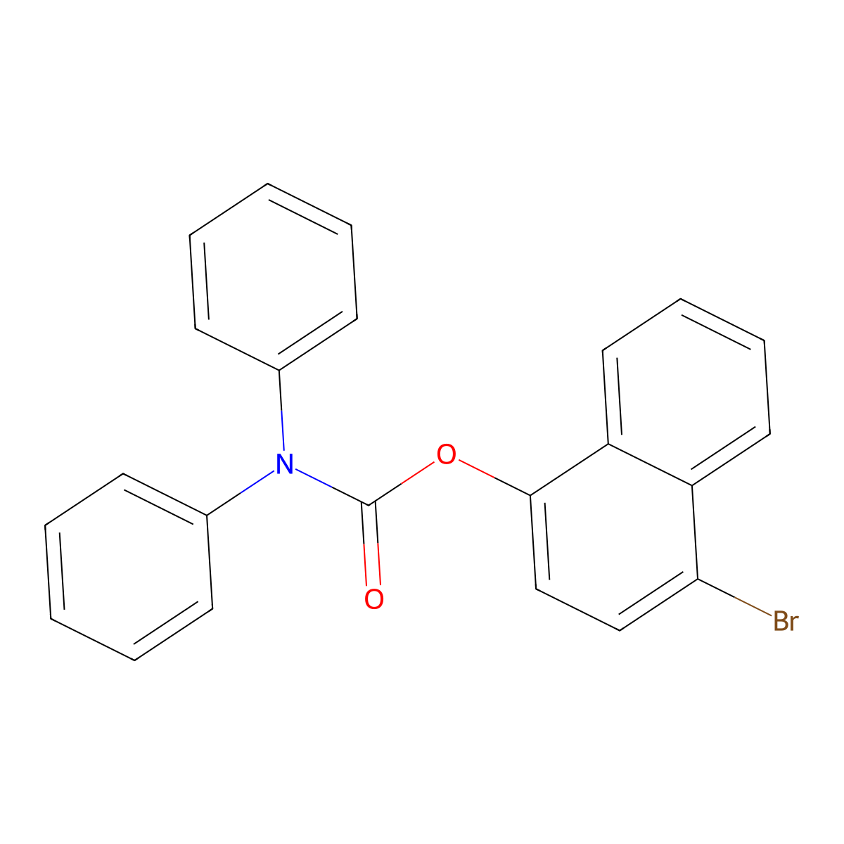 4-Bromonaphthalen-1-yl diphenylcarbamate molecular structure, CAS 446307-66-0