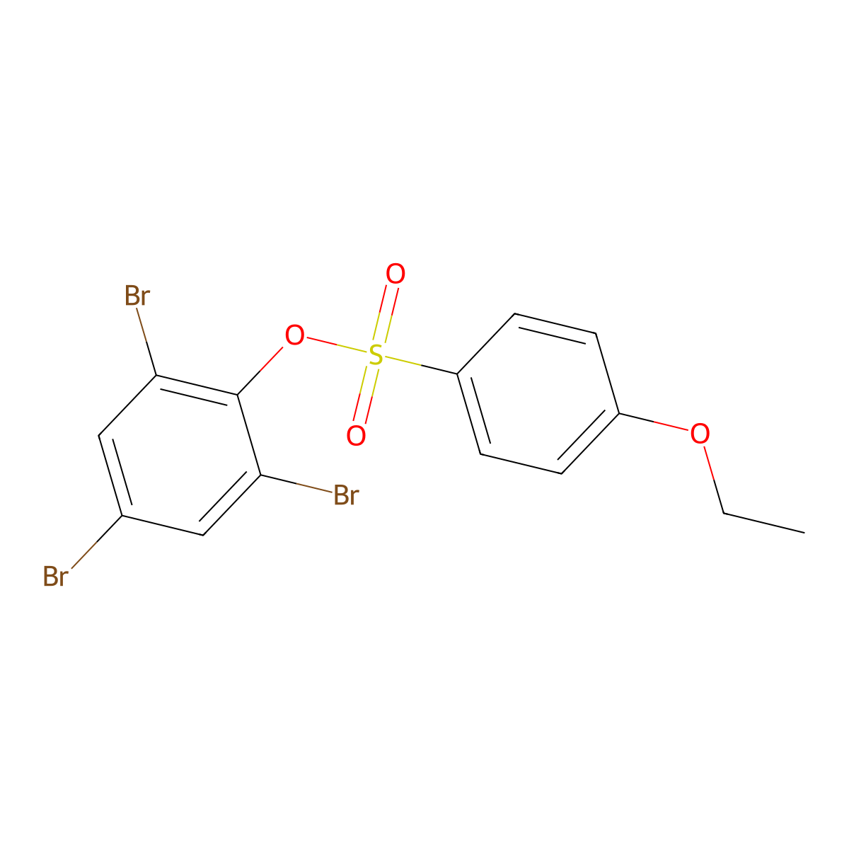 2,4,6-Tribromophenyl 4-ethoxybenzenesulfonate molecular structure, CAS 446308-87-8