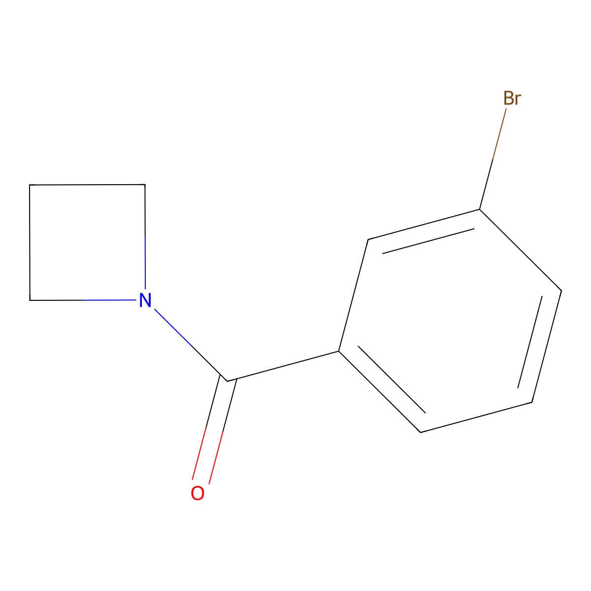 1-(3-Bromobenzoyl)azetidine molecular structure, CAS 446313-50-4
