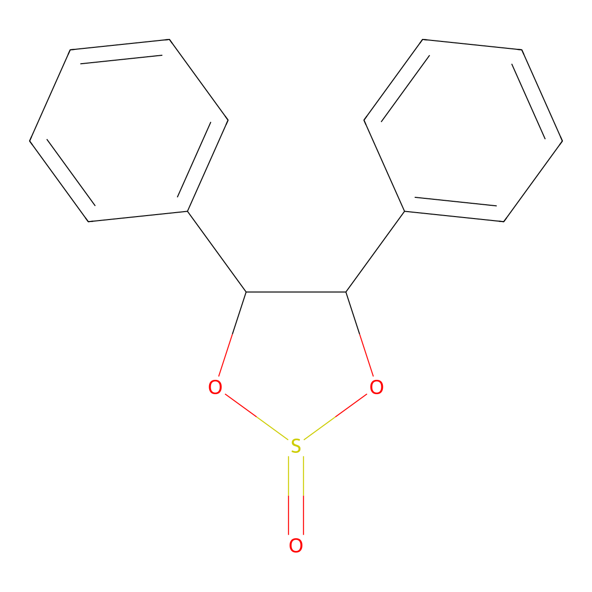 4,5-Diphenyl-1,3,2-dioxathiolane 2-oxide molecular structure, CAS 4464-79-3