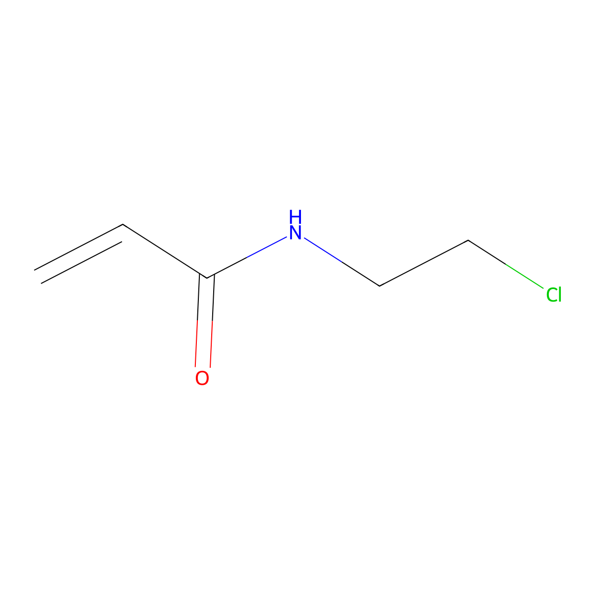 N-(2-chloroethyl)prop-2-enamide molecular structure, CAS 44653-15-8