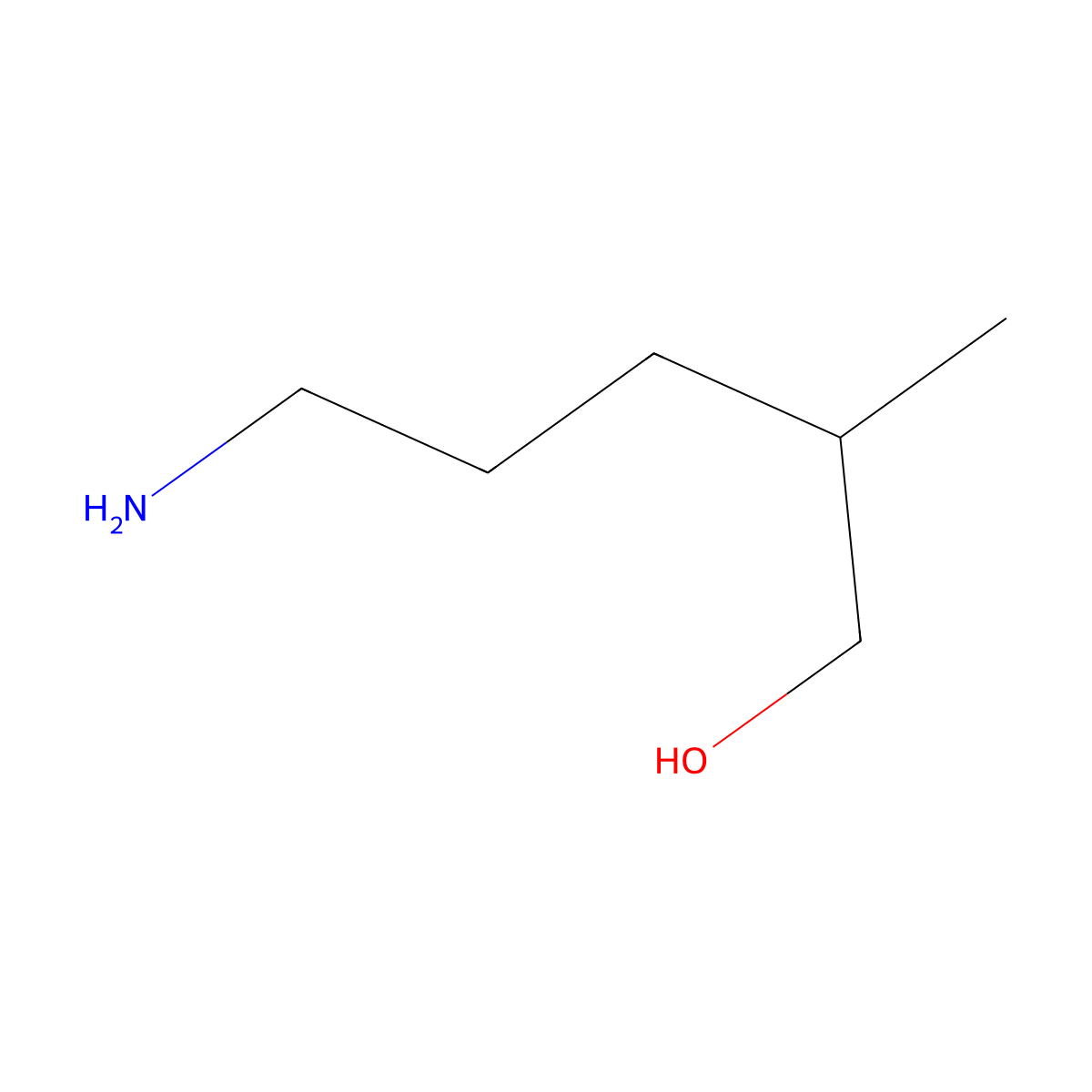 5-Amino-2-methylpentan-1-ol molecular structure, CAS 44659-43-0