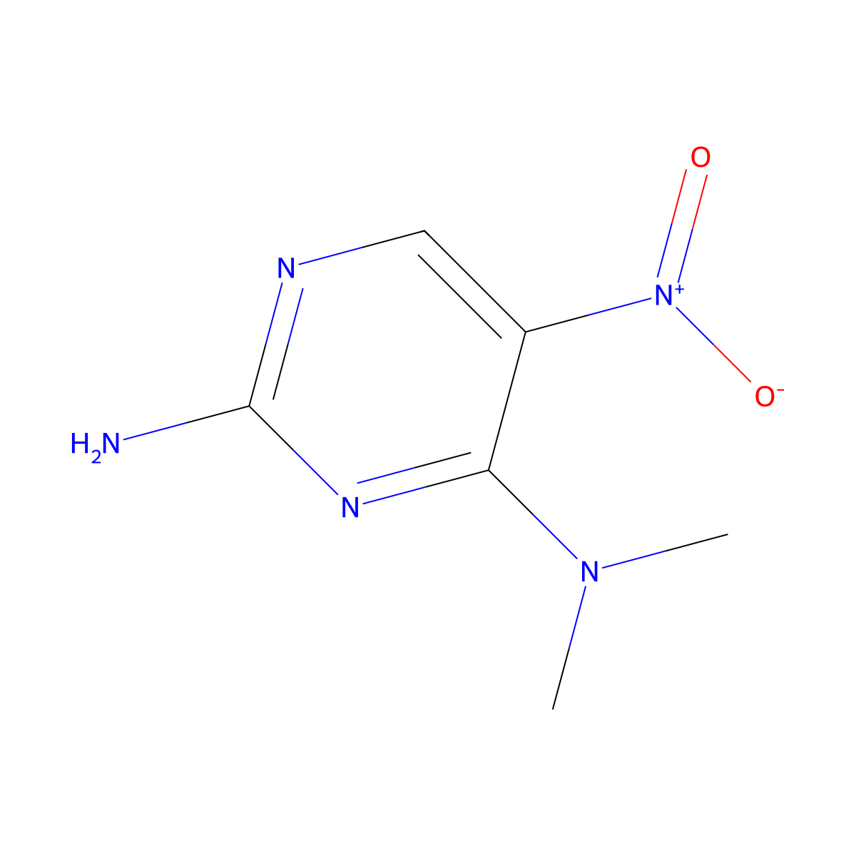 n4,n4-Dimethyl-5-nitropyrimidine-2,4-diamine molecular structure, CAS 4466-72-2