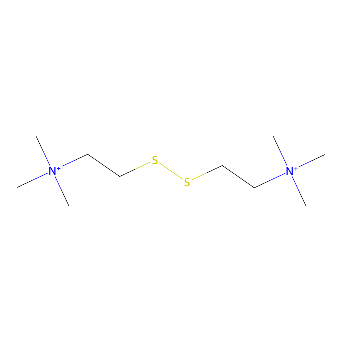 Dithiobischoline molecular structure, CAS 4468-11-5