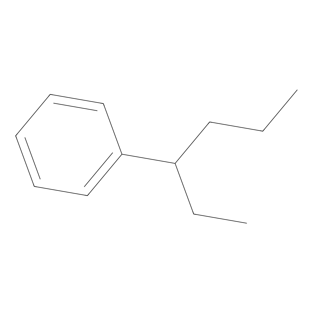 3-Phenylhexane molecular structure, CAS 4468-42-2
