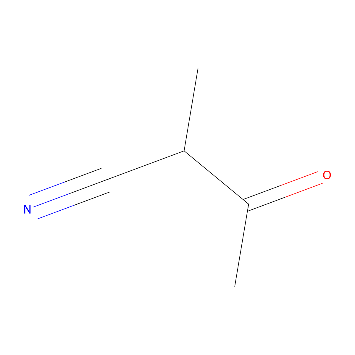 2-Methyl-3-oxobutanenitrile molecular structure, CAS 4468-47-7