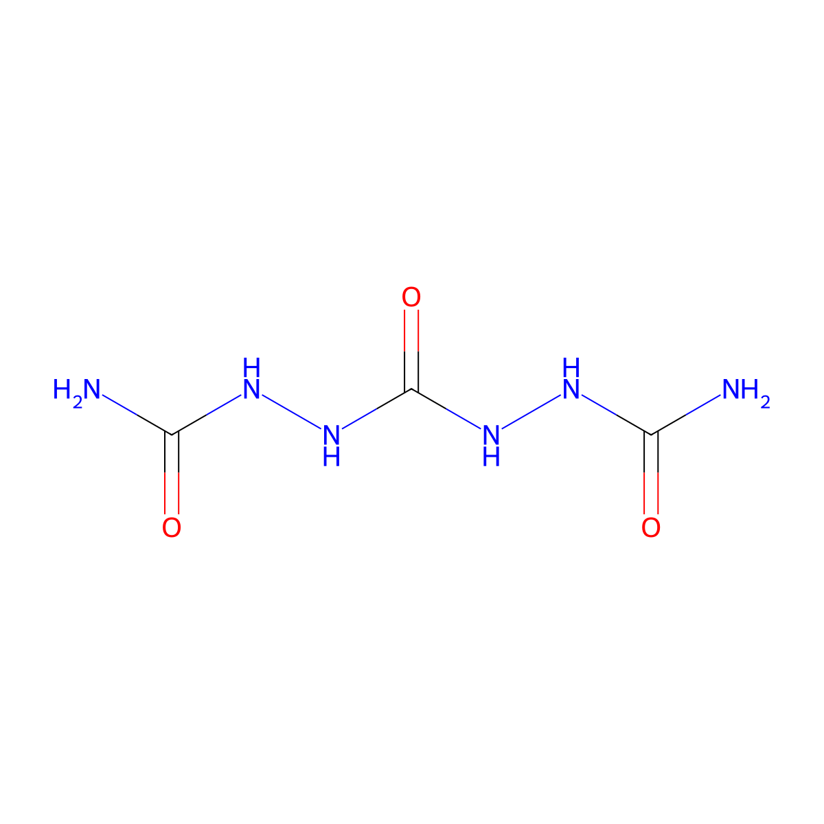 2-{[2-(Aminocarbonyl)hydrazino]carbonyl}hydrazine-1-carboxamide molecular structure, CAS 4468-90-0