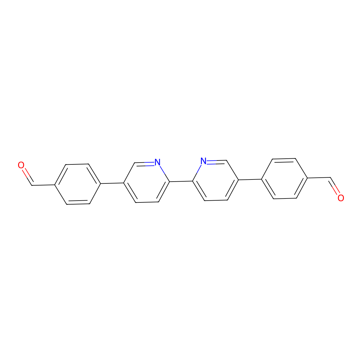 4,4'-([2,2'-Bipyridine]-5,5'-diyl)dibenzaldehyde molecular structure, CAS 446822-05-5