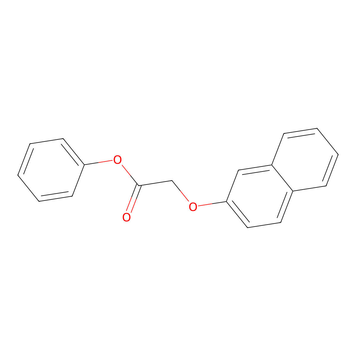 Phenyl (2-naphthyloxy)acetate molecular structure, CAS 446826-17-1