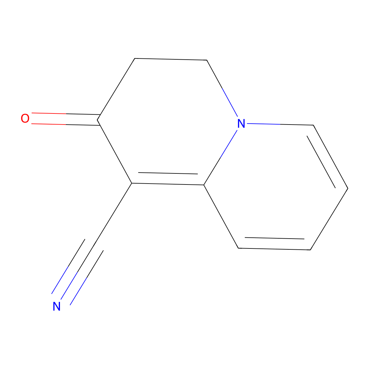 2-oxo-3,4-dihydro-2H-quinolizine-1-carbonitrile molecular structure, CAS 446826-63-7