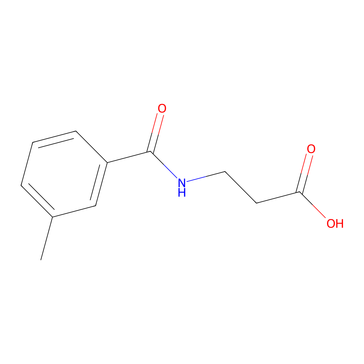 3-[(3-Methylphenyl)formamido]propanoic acid molecular structure, CAS 446828-79-1