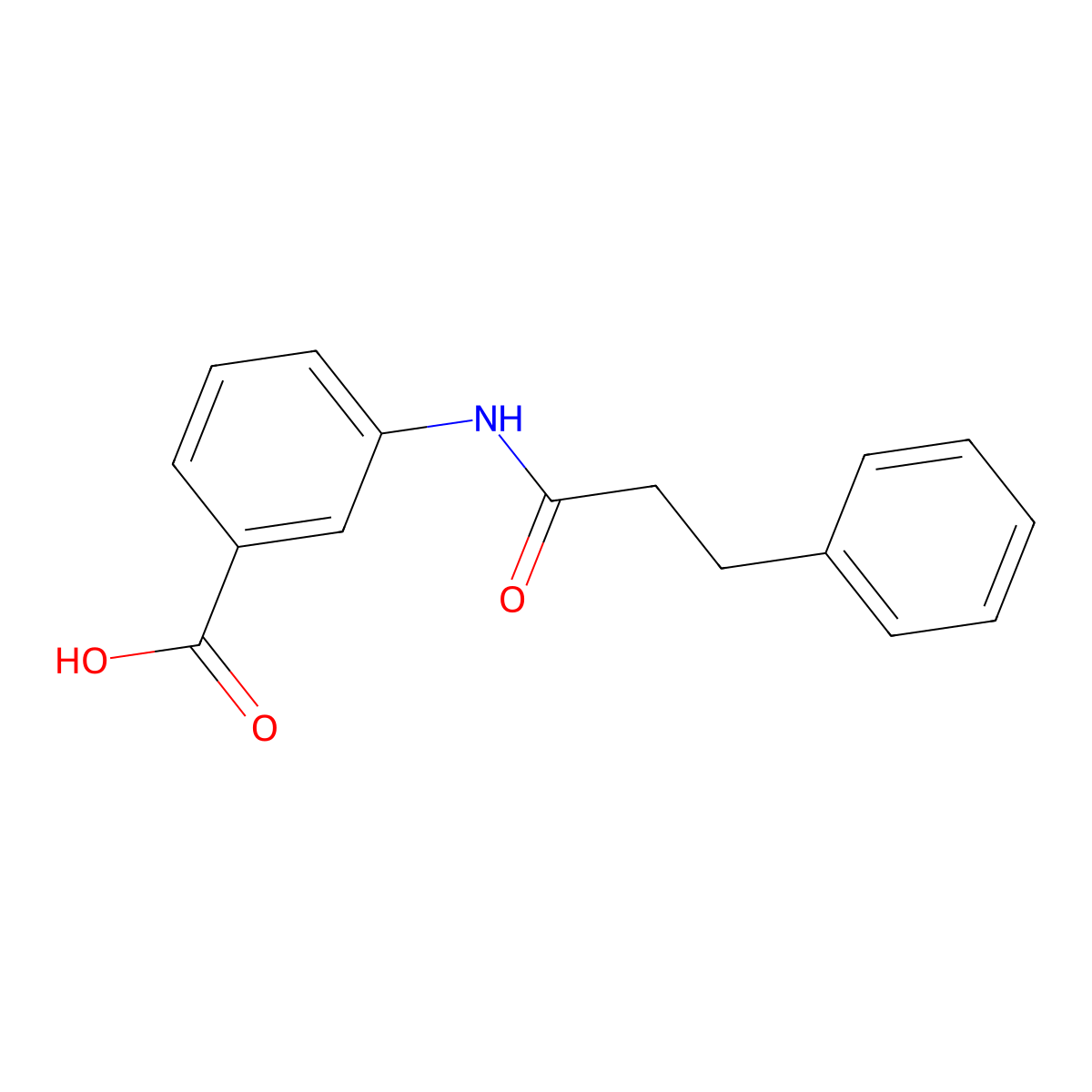 3-[(3-Phenylpropanoyl)amino]benzoic acid molecular structure, CAS 446829-08-9