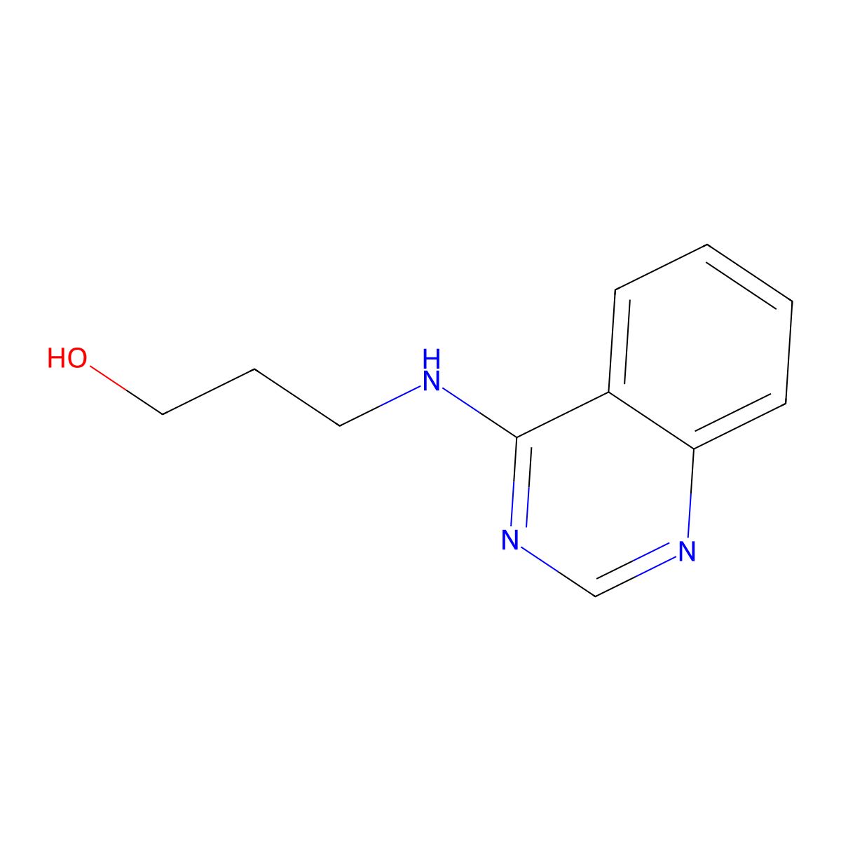 3-[(Quinazolin-4-yl)amino]propan-1-ol molecular structure, CAS 446829-17-0