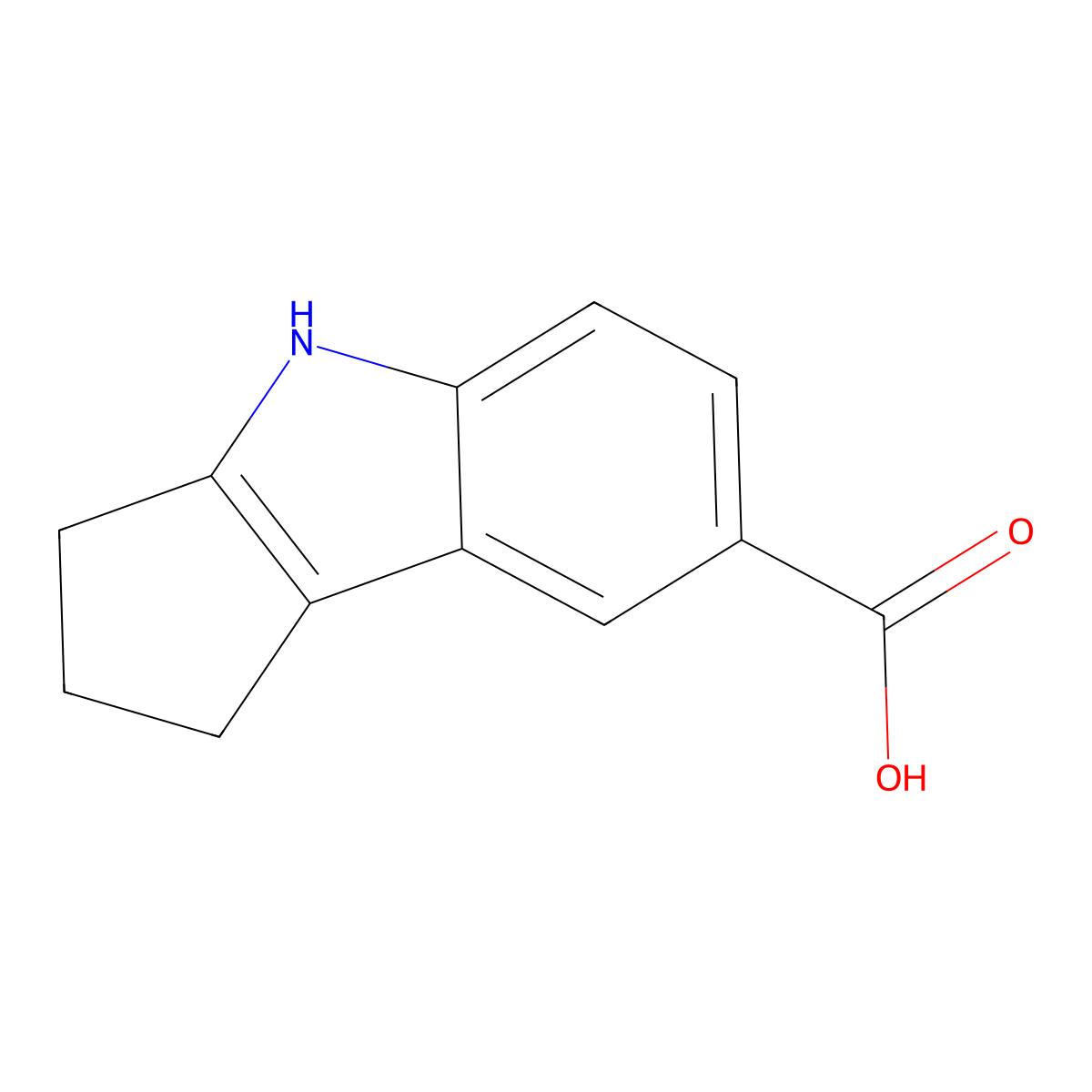 1,2,3,4-Tetrahydrocyclopenta[b]indole-7-carboxylic acid molecular structure, CAS 446829-40-9