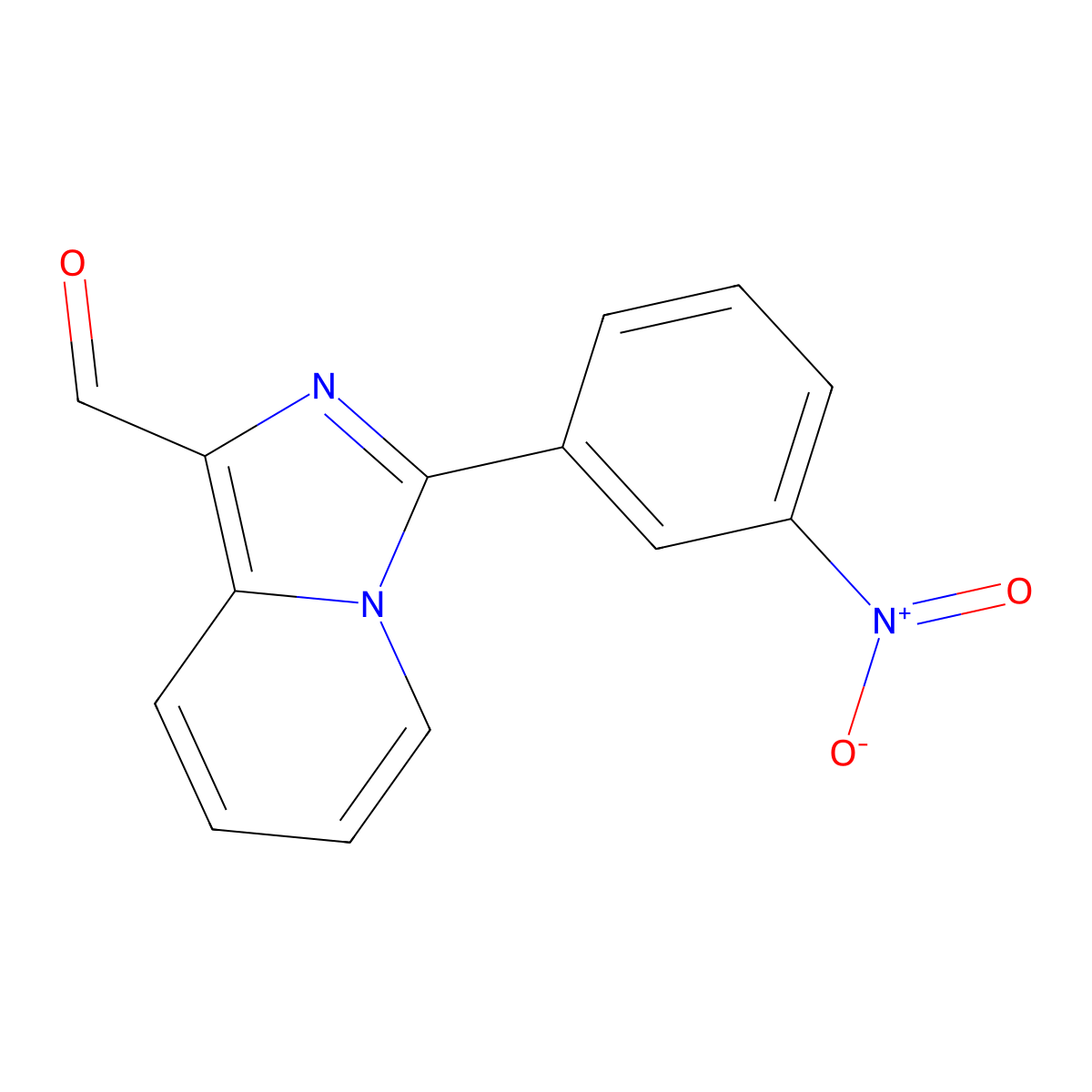 3-(3-Nitrophenyl)imidazo[1,5-a]pyridine-1-carbaldehyde molecular structure, CAS 446830-51-9