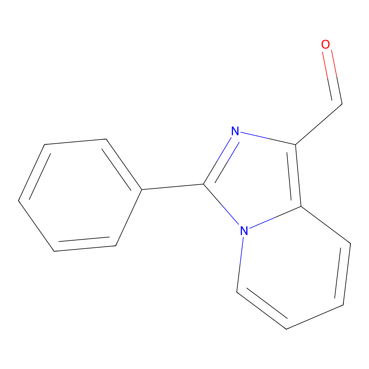 3-Phenylimidazo[1,5-a]pyridine-1-carbaldehyde molecular structure, CAS 446830-54-2