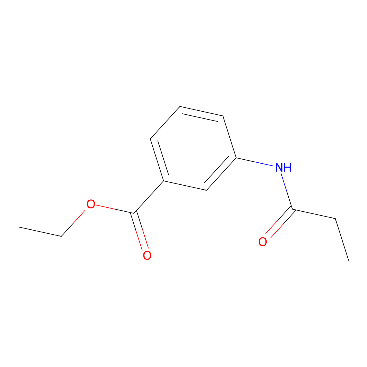 Ethyl 3-(propionylamino)benzoate molecular structure, CAS 446833-24-5