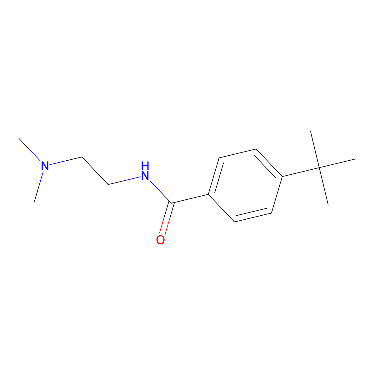 4-tert-butyl-N-[2-(dimethylamino)ethyl]benzamide molecular structure, CAS 446844-54-8