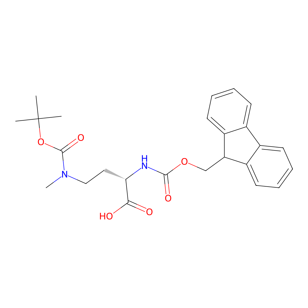 Fmoc-L-Dab(Boc,Me)-OH molecular structure, CAS 446847-81-0