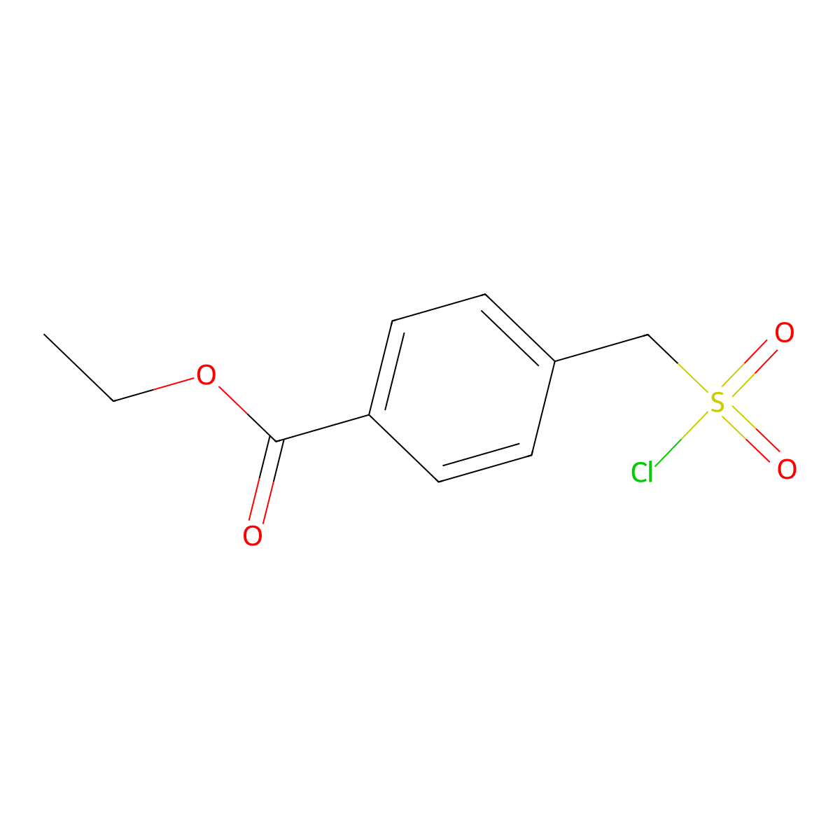 Ethyl 4-[(chlorosulfonyl)methyl]benzoate molecular structure, CAS 446847-82-1