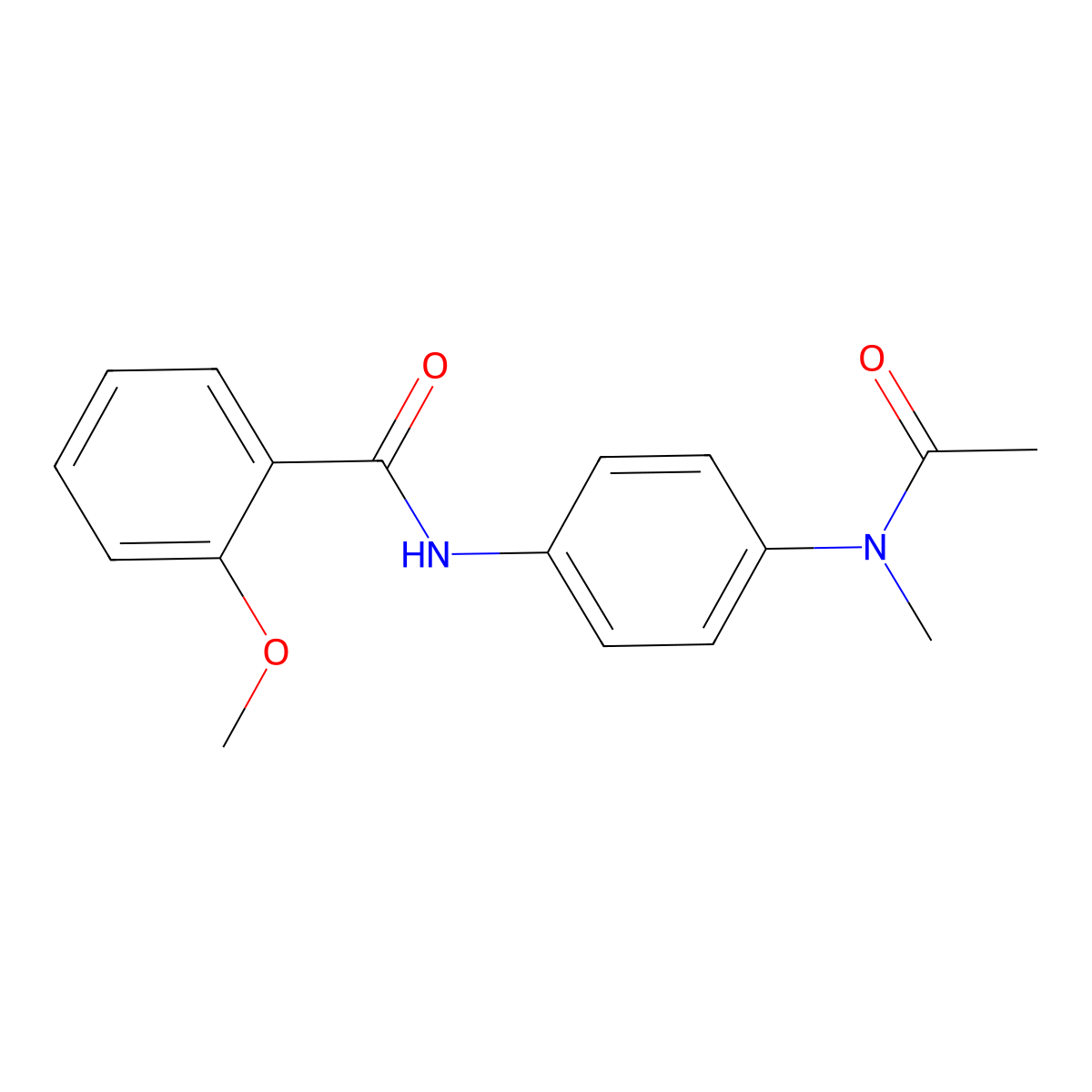 N-{4-[acetyl(methyl)amino]phenyl}-2-methoxybenzamide molecular structure, CAS 446848-42-6