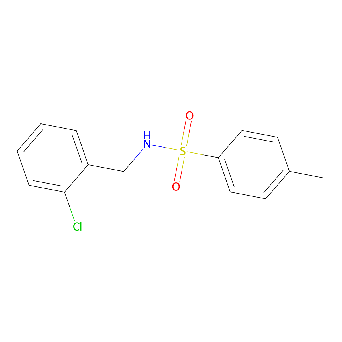N-(2-Chlorobenzyl)-p-toluenesulfonamide molecular structure, CAS 446855-35-2