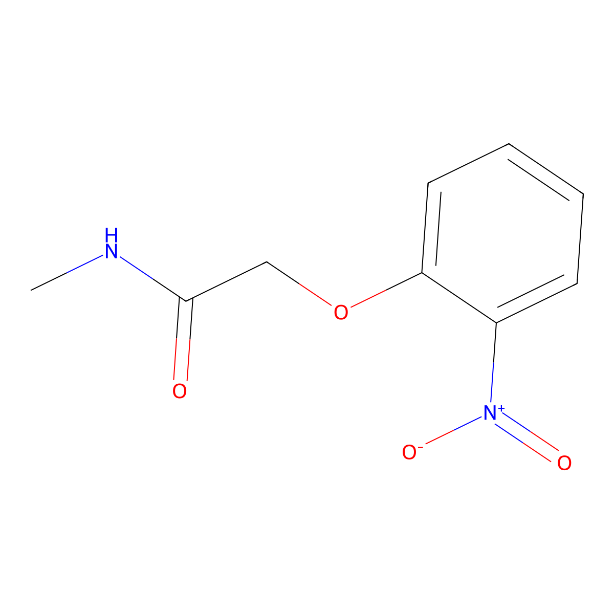 N-methyl-2-(2-nitrophenoxy)acetamide molecular structure, CAS 446857-12-1