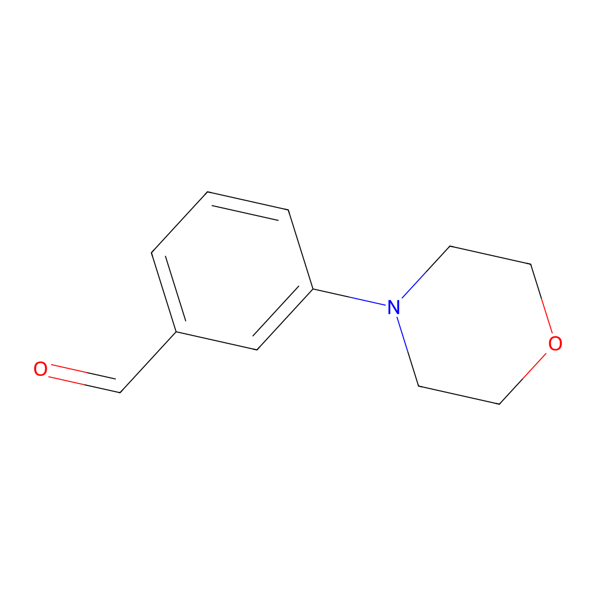 3-Morpholinobenzaldehyde molecular structure, CAS 446866-87-1