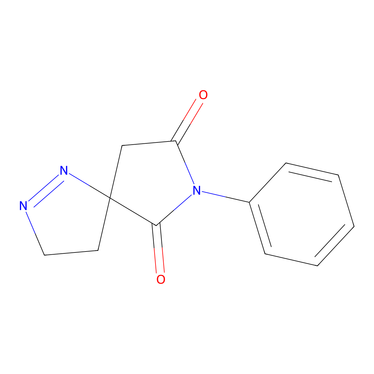 7-Phenyl-1,2,7-triazaspiro[4.4]non-1-ene-6,8-dione molecular structure, CAS 446868-40-2
