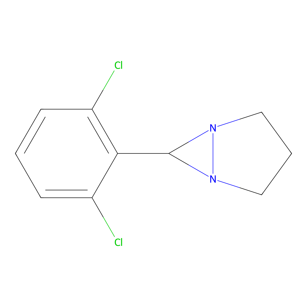 6-(2,6-Dichlorophenyl)-1,5-diazabicyclo[3.1.0]hexane molecular structure, CAS 446872-54-4