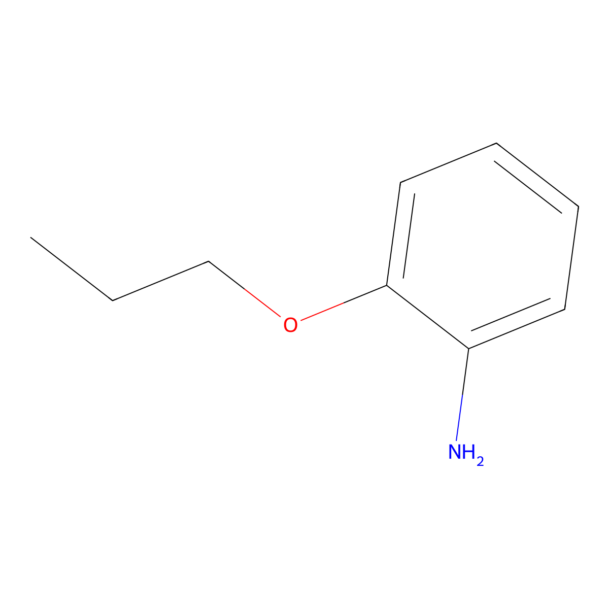 2-Propoxyaniline molecular structure, CAS 4469-78-7