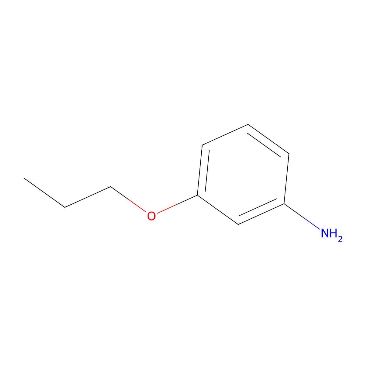3-Propoxyaniline molecular structure, CAS 4469-79-8