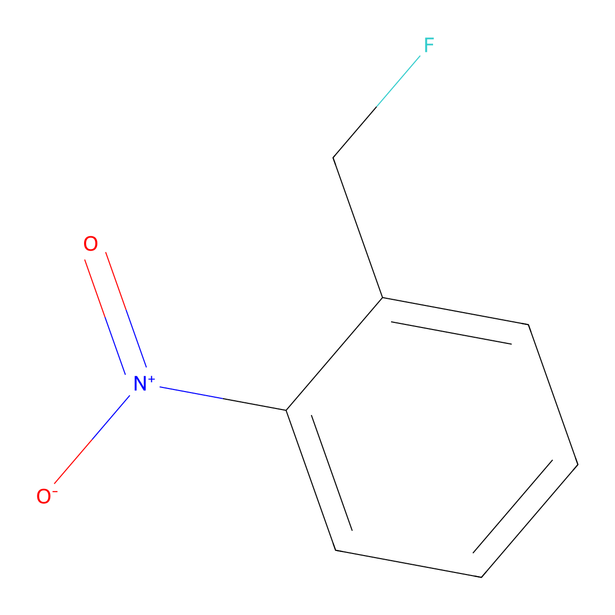 2-Nitrobenzyl fluoride molecular structure, CAS 447-58-5