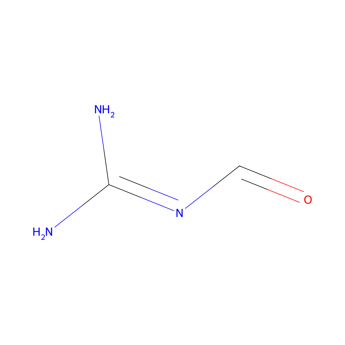 N-(Aminoiminomethyl)formamide molecular structure, CAS 4471-51-6