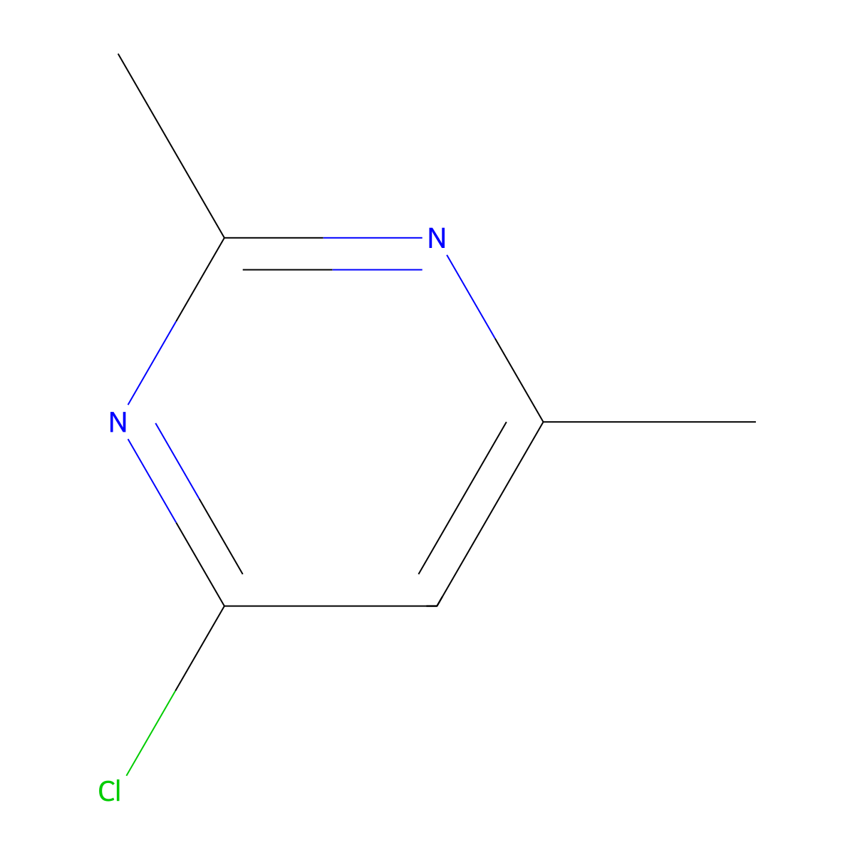 4-Chloro-2,6-dimethylpyrimidine molecular structure, CAS 4472-45-1