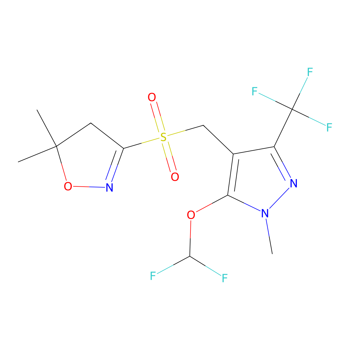 Pyroxasulfone molecular structure, CAS 447399-55-5