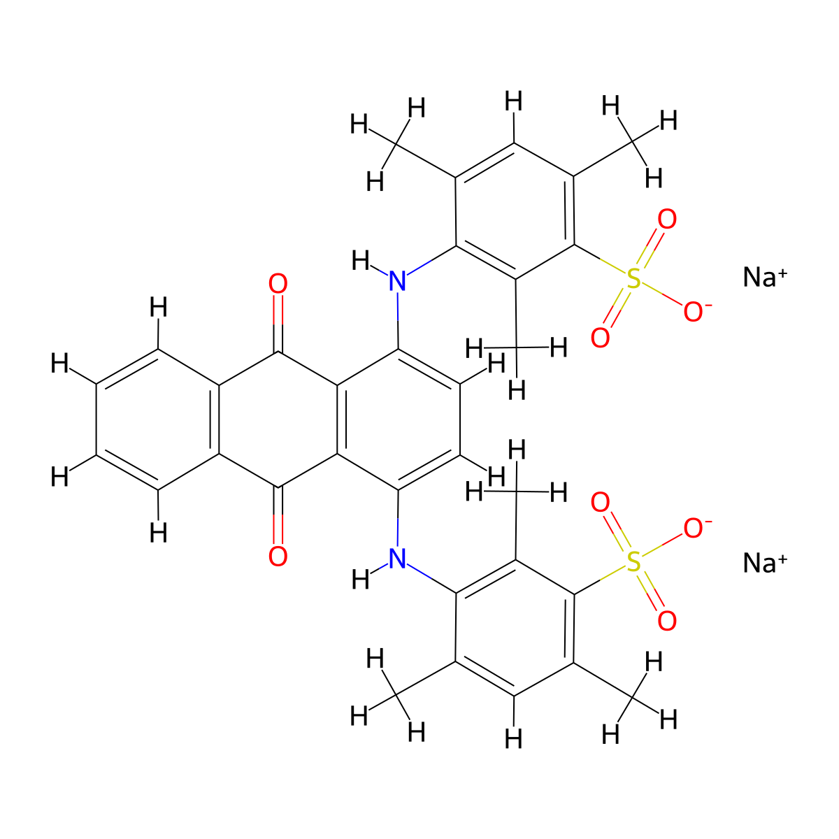Acid Blue 80 molecular structure, CAS 4474-24-2