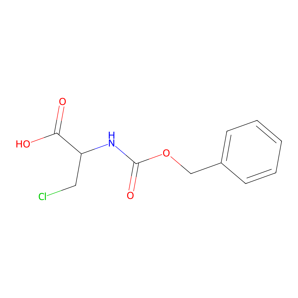 2-{[(Benzyloxy)carbonyl]amino}-3-chloropropanoic acid molecular structure, CAS 4474-78-6