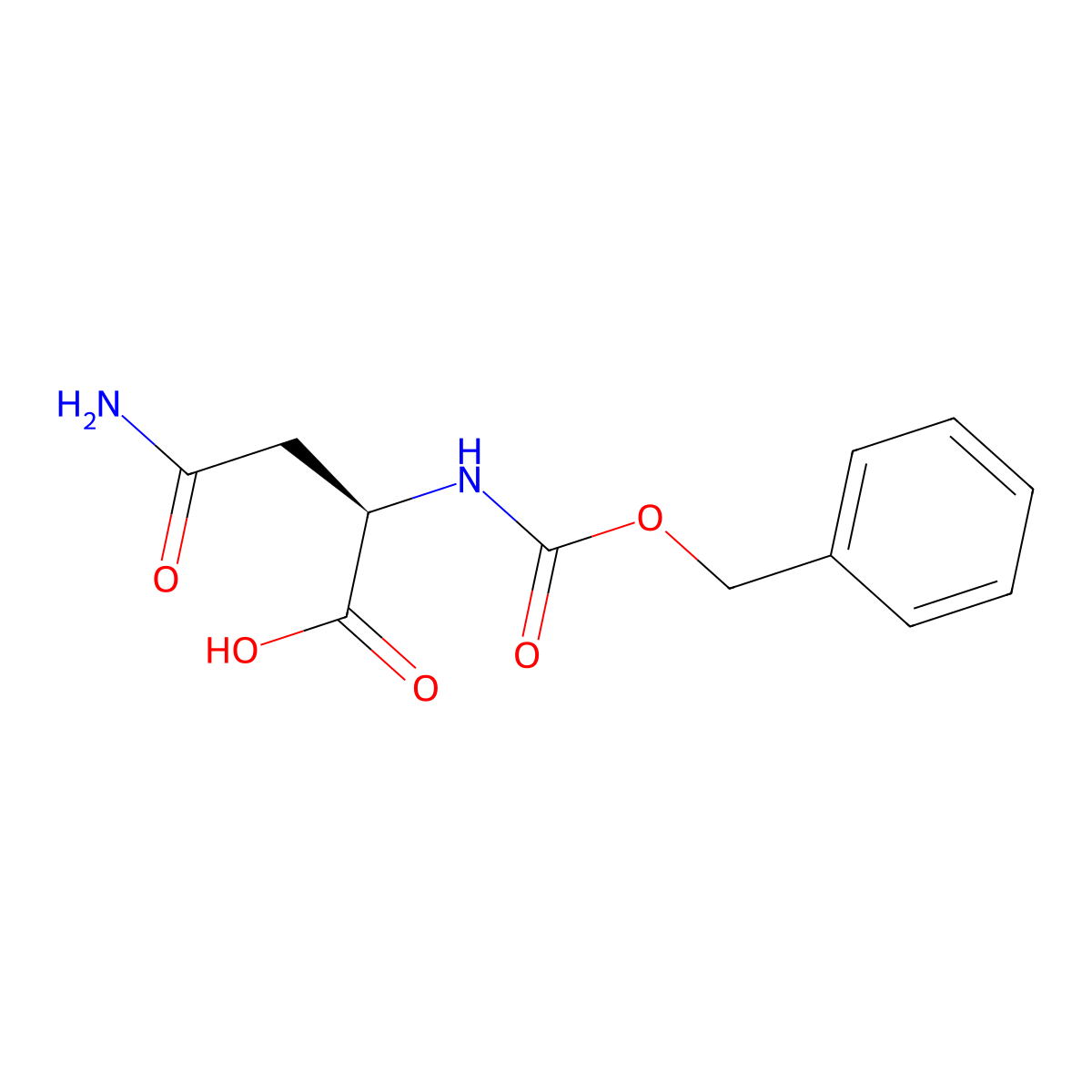 N-Cbz-D-Asparagine molecular structure, CAS 4474-86-6