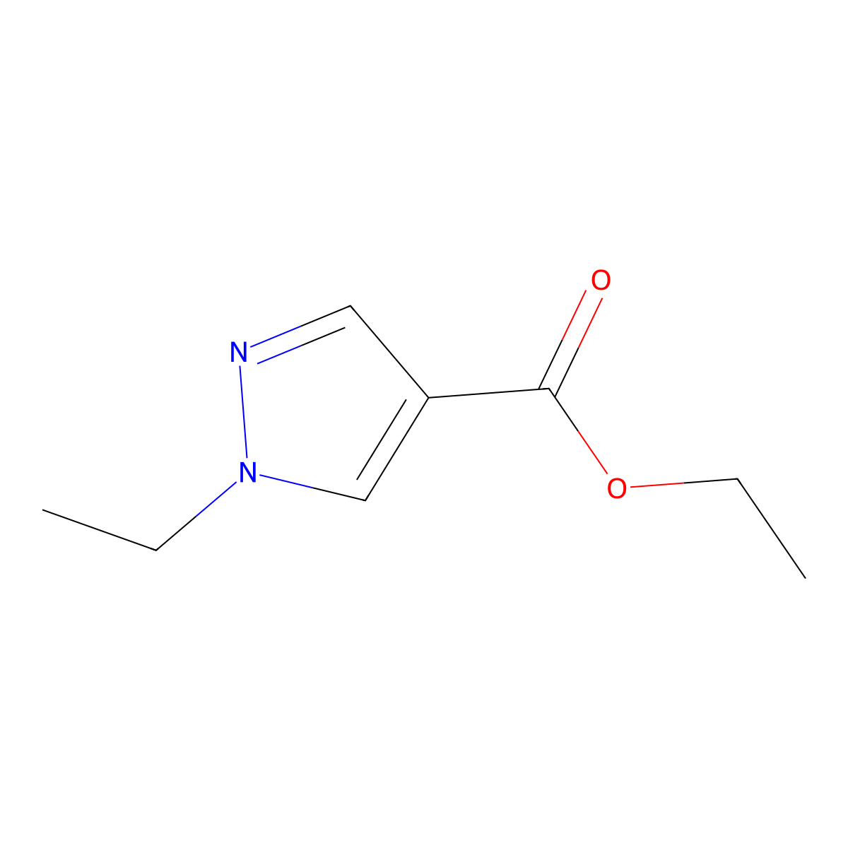 Ethyl 1-Ethylpyrazole-4-carboxylate molecular structure, CAS 447401-91-4