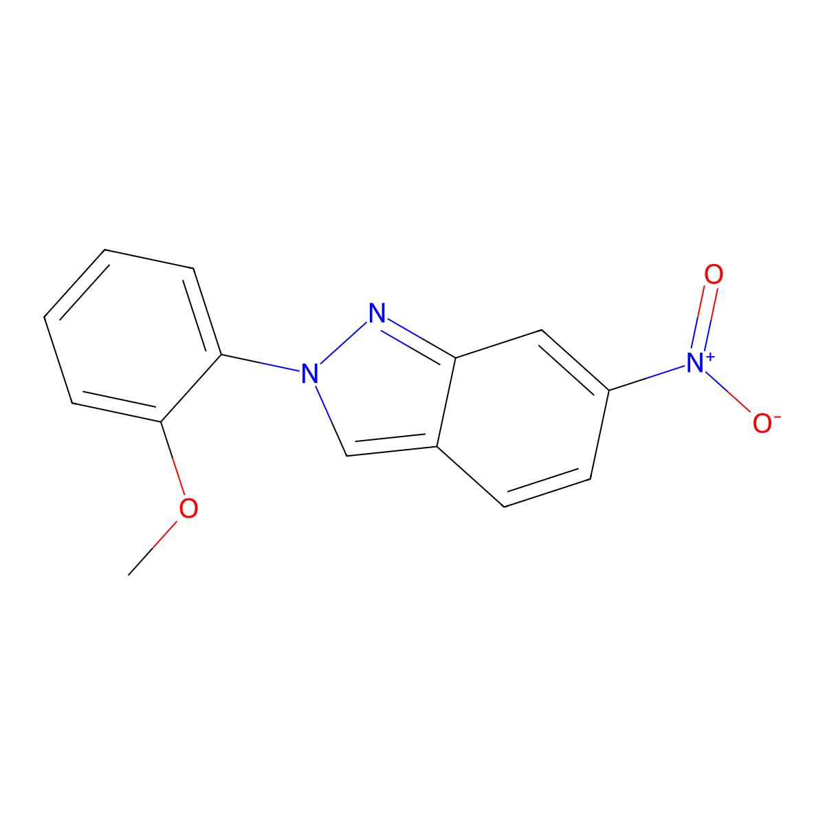 2-(2-Methoxyphenyl)-6-nitroindazole molecular structure, CAS 447411-30-5