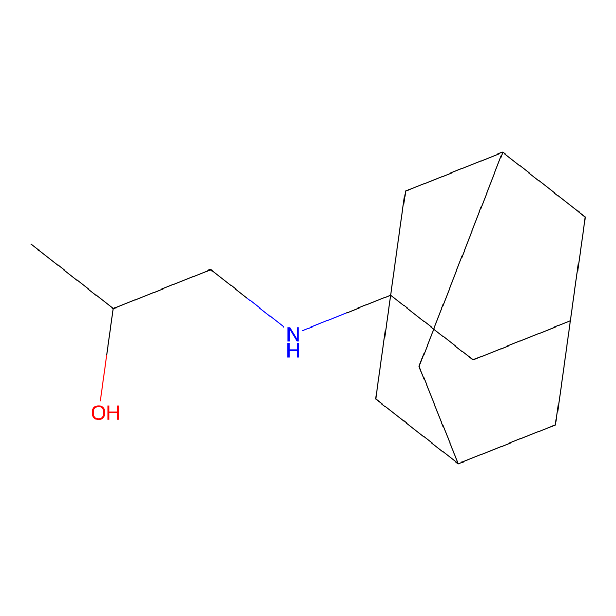 1-(1-Adamantylamino)propan-2-ol molecular structure, CAS 447414-52-0