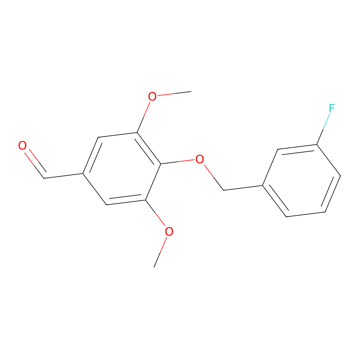 4-[(3-Fluorophenyl)methoxy]-3,5-dimethoxybenzaldehyde molecular structure, CAS 447414-93-9